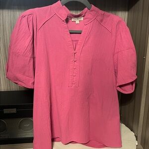 Umgee Fuchsia Blouse